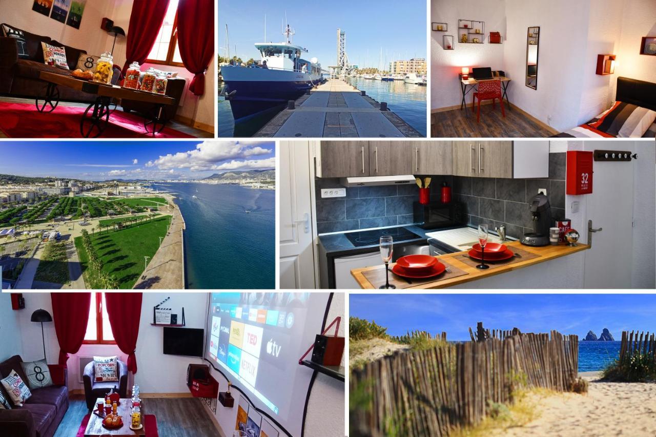 L'Aparte H24,Cosy,Port,Plage,Wifi,Netflix La Seyne-sur-Mer Luaran gambar